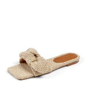 Dear‎ Frances Knot Slide Sandal Slides in Seagrass 42 11